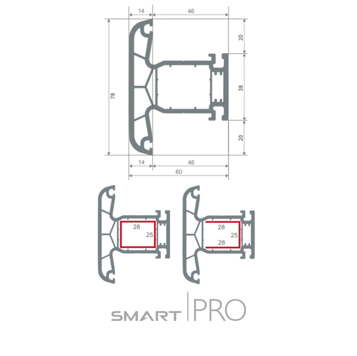 Импост 4-х камерный в Талдыкоргане